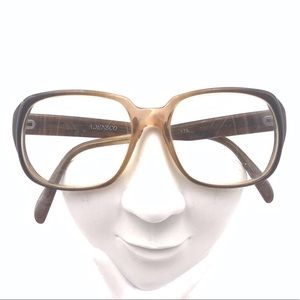 Vintage Adensco Brown Translucent Oval Sunglasses Frames 576